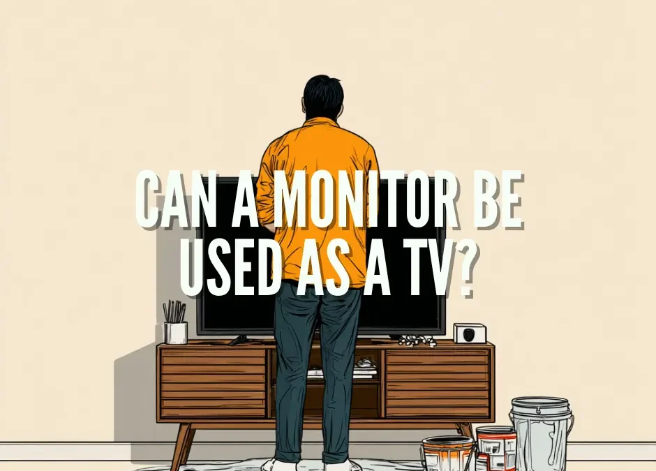 Can a monitor be used as a TV?